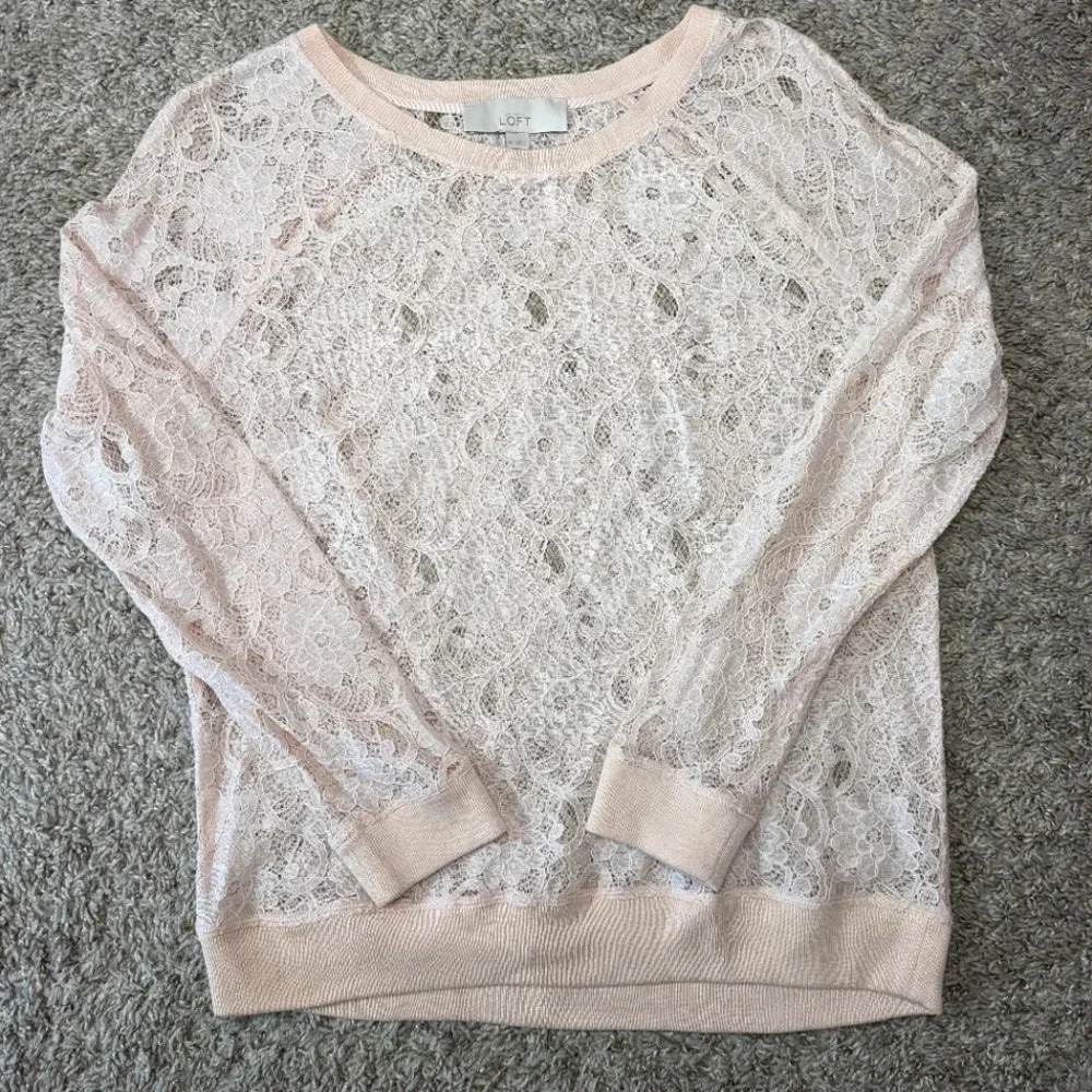 Loft Long sleeve top See through Size M